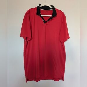 Short Par 4 By Greyson Men's Red Polo Shirt Sz L
